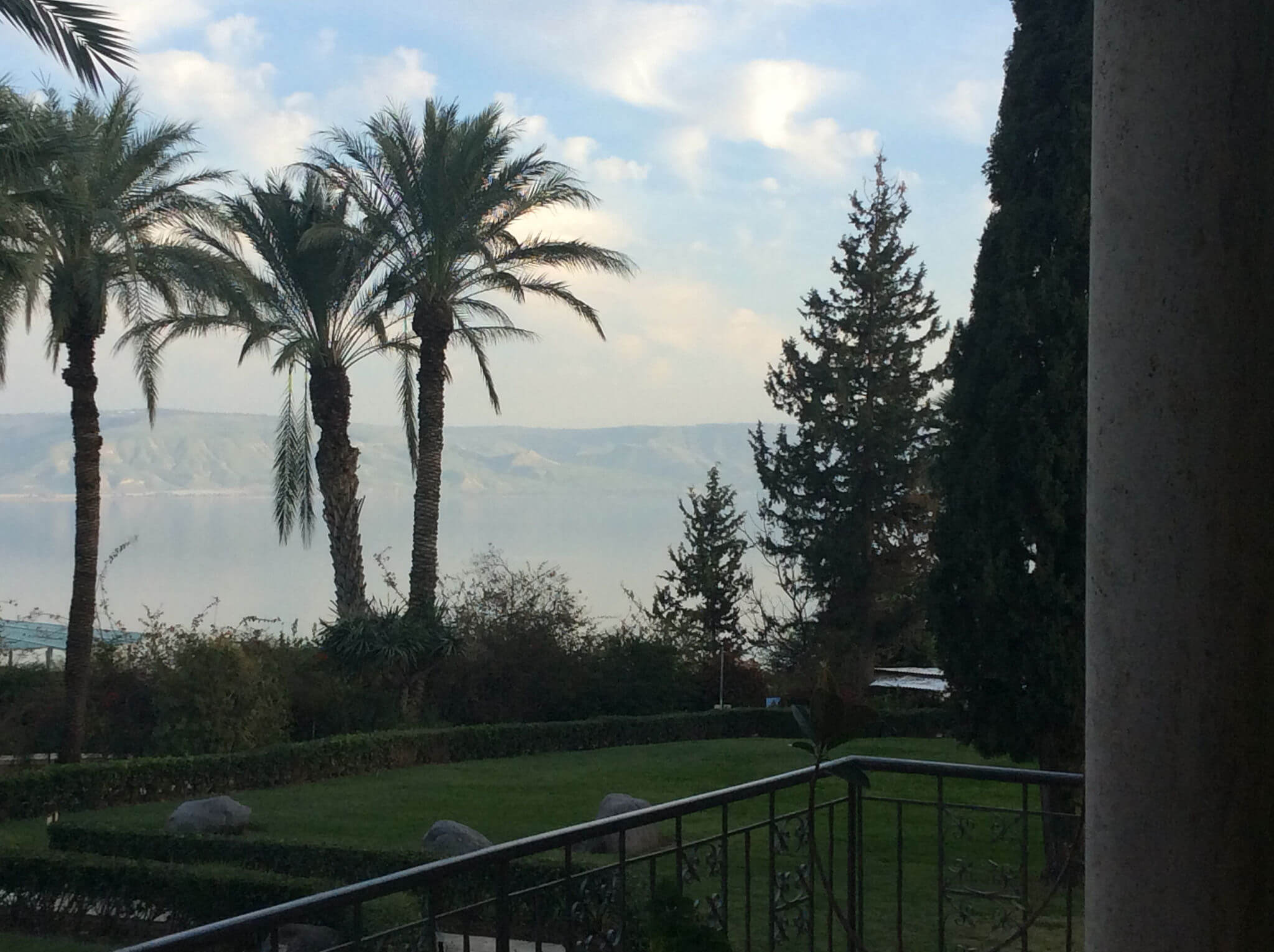 [Photo: The Sea of Galilee from the Mount of the Beatitudes, Feb. 2016]