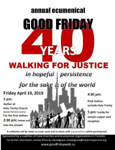 Ecumenical Good Friday Walk for Justice @ Church of the Holy Trinity